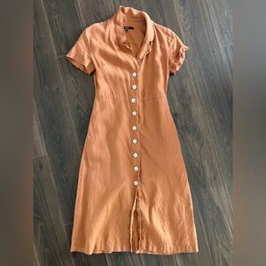 Quince Linen Short Sleeve Dress